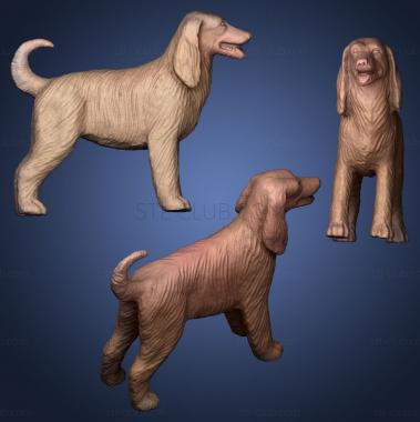 3D model dog with long ears (STL)